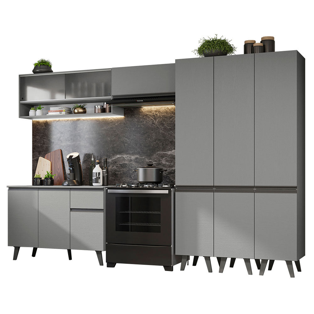 Cocina Integral 320 cm Gris Nice Madesa