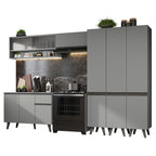 Cocina Integral 320 cm Gris Nice Madesa