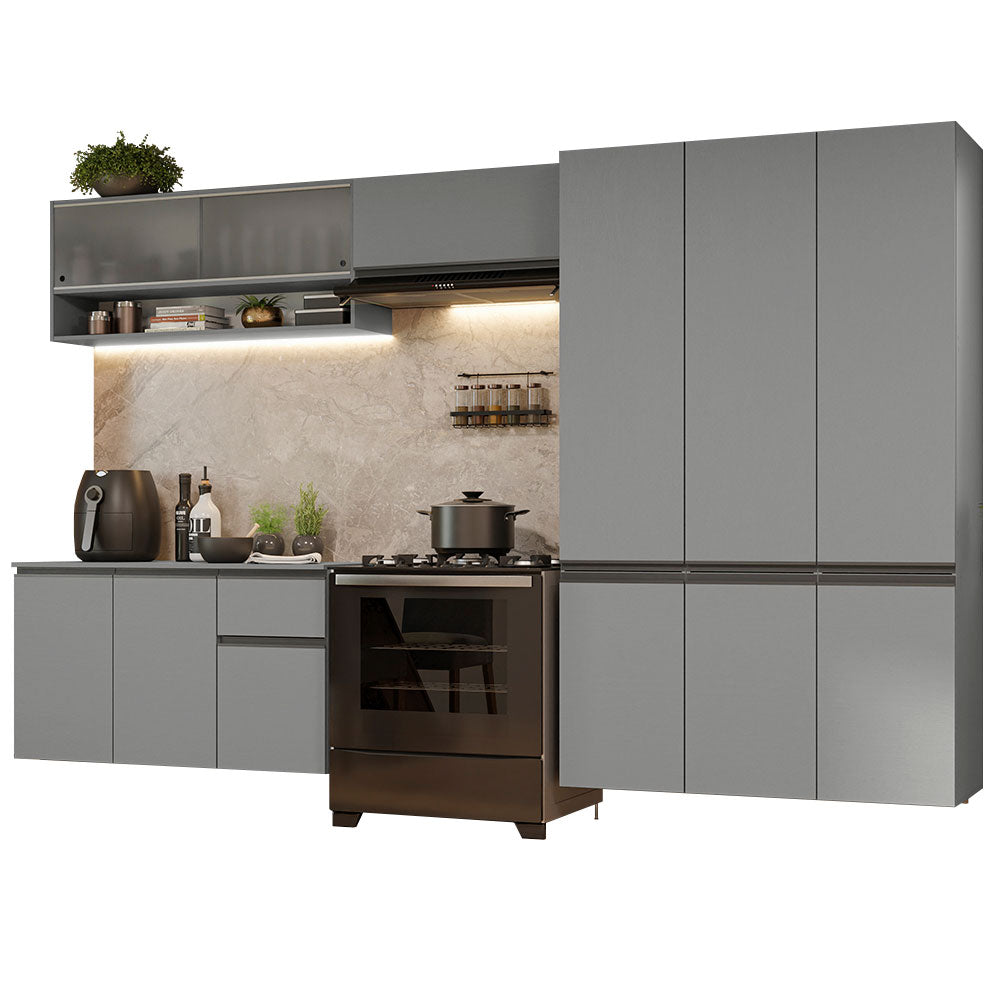 Cocina Integral 320 cm sin Patas Gris Nice 05