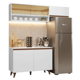 Cocina Compacta 190cm Blanco Reims 07