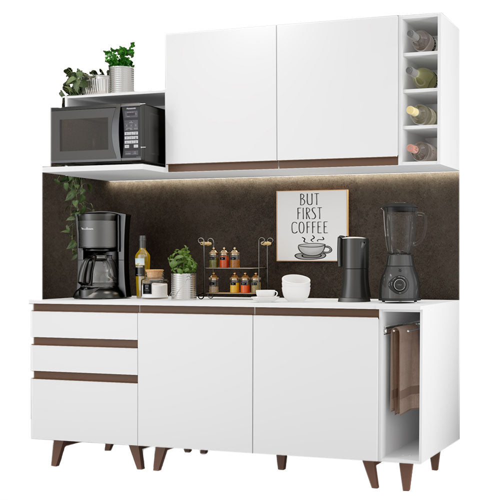 Cocina Integral Reims 200cm Blanco 01