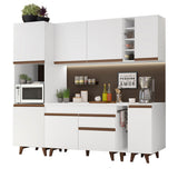 Cocina Integral 235cm Blanco Reims Madesa 02