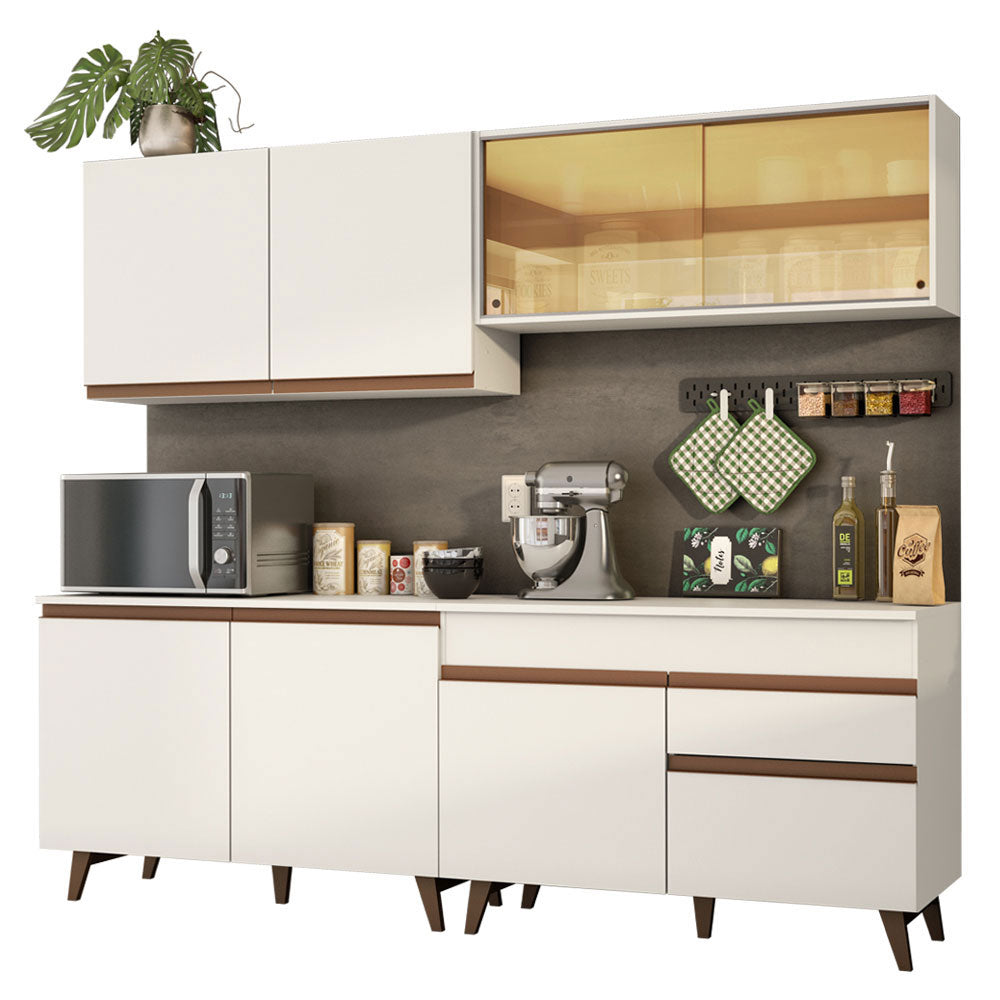 Cocina Integral 240 cm Blanco Reims Madesa