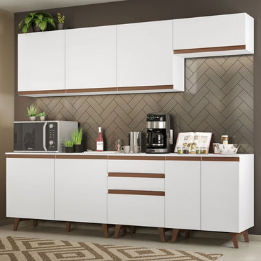 Cocina Integral 250 cm Blanco Reims Madesa