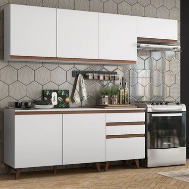 Cocina Integral 250 cm Blanco Reims Madesa