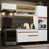 Cocina Integral 250cm Blanco Reims Madesa 04