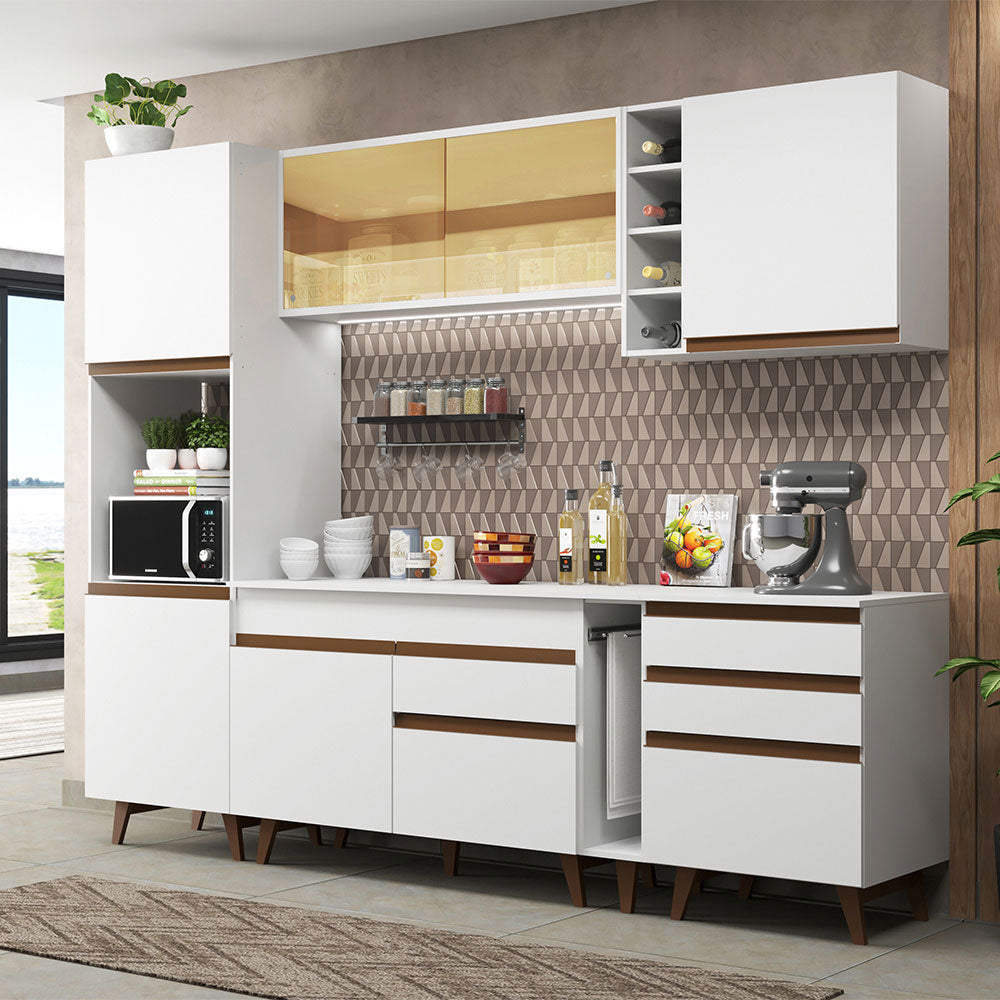 Cocina Integral 260cm Blanco Reims Madesa 04