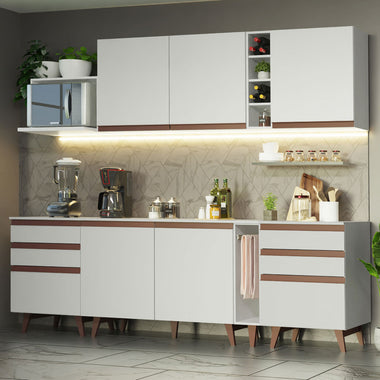 Cocina Integral 260 cm Blanco Reims Madesa