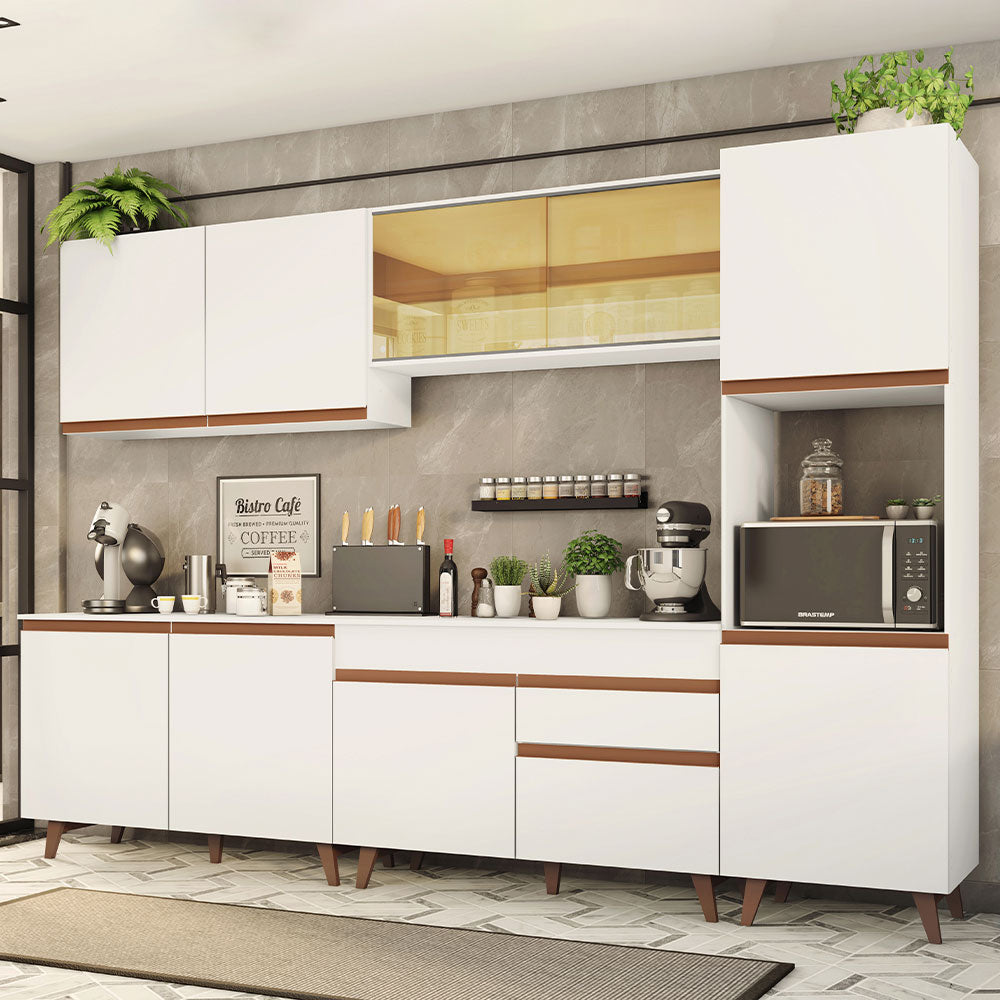 Cocina Integral 300cm Blanco Reims Madesa 01