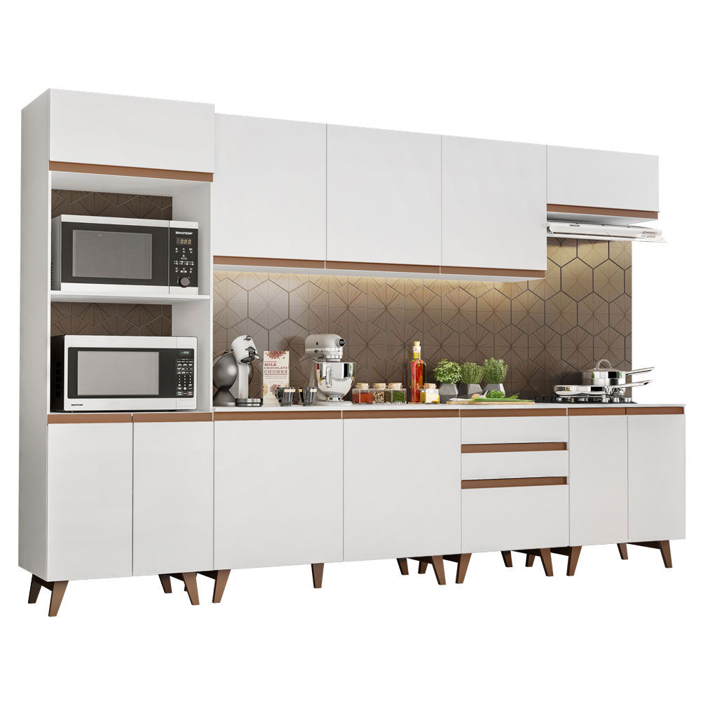 Cocina Integral 320cm Blanco Reims 02
