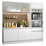 Cocina Compacta 180cm Blanco Topazio Madesa 01