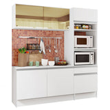 Cocina Compacta 180cm Blanco Diamante Madesa 02