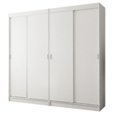 Conjunto de 2 Clósets 4 Puertas Corredizas Blanco Tokio Madesa