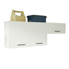 Kit 2 Gabinetes Superiores 200 cm 3 Puertas Blanco Agata Madesa