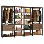 Estante Multiuso 258 cm 4 Cajones Marrón/Negro Madesa