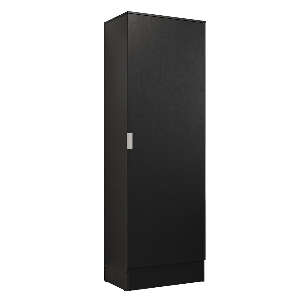 Armario Multiusos 60 cm 1 Puerta Negro