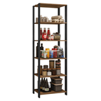 Estante Multiuso 59cm Marrón/Negro Madesa