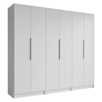 Clóset Modular 240 cm 6 Puertas 4 Cajones Blanco Neo Madesa