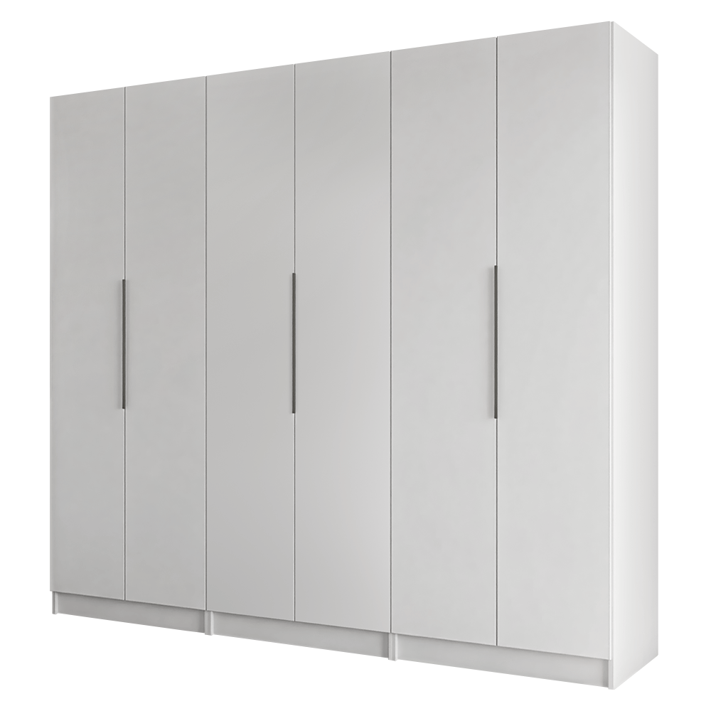 Clóset Modular 240 cm 6 Puertas 6 Cajones Blanco Neo Madesa