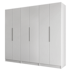 Clóset Modular 240 cm 6 Puertas 6 Cajones Blanco Neo Madesa