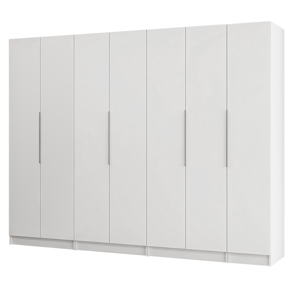Clóset Modular 280 cm 7 Puertas 4 Cajones Blanco Neo Madesa