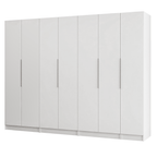 Clóset Modular 280 cm 7 Puertas 4 Cajones Blanco Neo Madesa