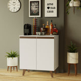 Mueble Estación de Café Reims 70 cm 2 Puertas Blanco