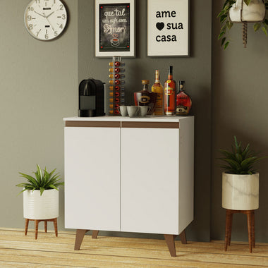 Mueble Estación de Café 70 cm 2 Puertas Blanco Reims Madesa