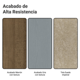 Juego de Comedor Mesa Encimera de Madera 6 Sillas Britney Marrón/Gris/Imperial