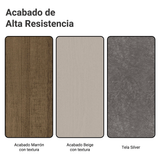Juego de Comedor Mesa con Encimera de Madera 6 Sillas Marrón/Crema/Silver Britney