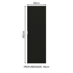 Estante Zapatera 60 cm 1 Puerta Negro Isis Madesa
