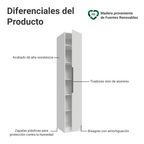 Clóset Modular 40 cm 1 Puerta Blanco Neo Madesa