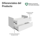 Kit 2 Cajones para Clóset Blanco Neo Madesa