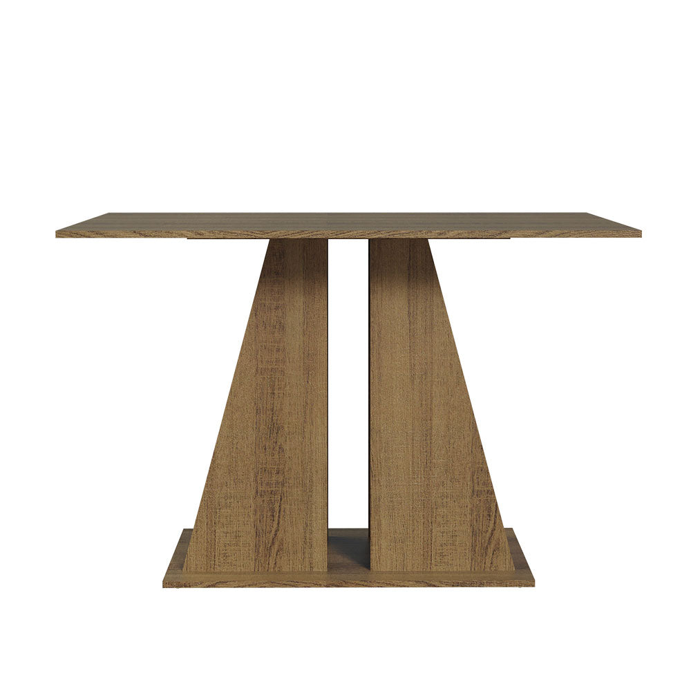 Mesa de Comedor Rectangular con Encimera de Madera 5383 Marrón