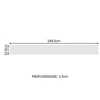Frente Falso para Mueble Inferior 150 cm Blanco Glamy Madesa