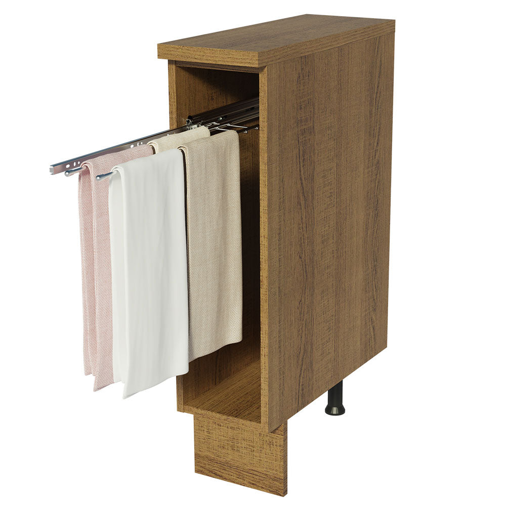 Gabinete Bajo Toallero 20 cm Marrón Lux, Glamy y Agata Madesa