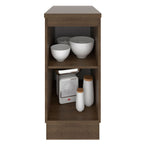 Gabinete Bajo 35 cm 1 Puerta Marrón/Negro Glamy Madesa