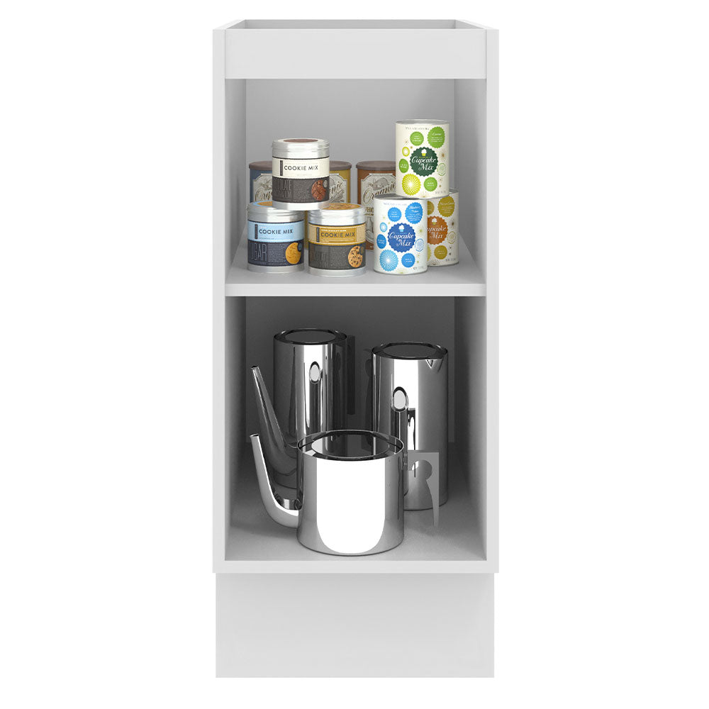 Gabinete Bajo 35 x 60 cm 1 Puerta (Sin Encimera) Agata Blanco/Gris