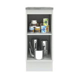 Gabinete Bajo 35 x 60 cm 1 Puerta (Con Encimera) Agata Blanco/Gris