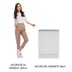Gabinete Bajo 60 cm 1 Puerta Blanco Stella Madesa