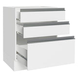 Gabinete Bajo 60 x 60 cm 3 Cajones Glamy (Sin Encimera) Blanco