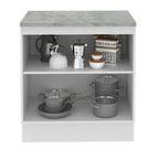 Gabinete Bajo 70 cm 2 Puertas Blanco Stella Madesa