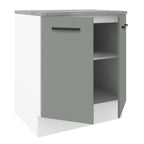 Gabinete Bajo 70 cm 2 Puertas Blanco/Gris Agata Madesa