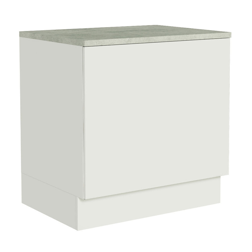 Gabinete Bajo para Horno de Empotrar 80 cm Blanco Agata, Glamy y Lux Madesa