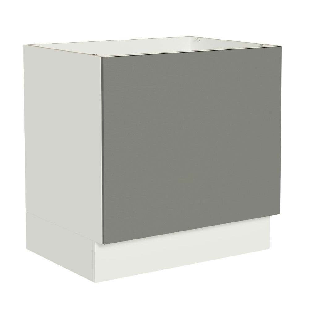 Gabinete Bajo para Horno de Empotrar 80 cm Sin Encimera Blanco/Gris Agata Madesa