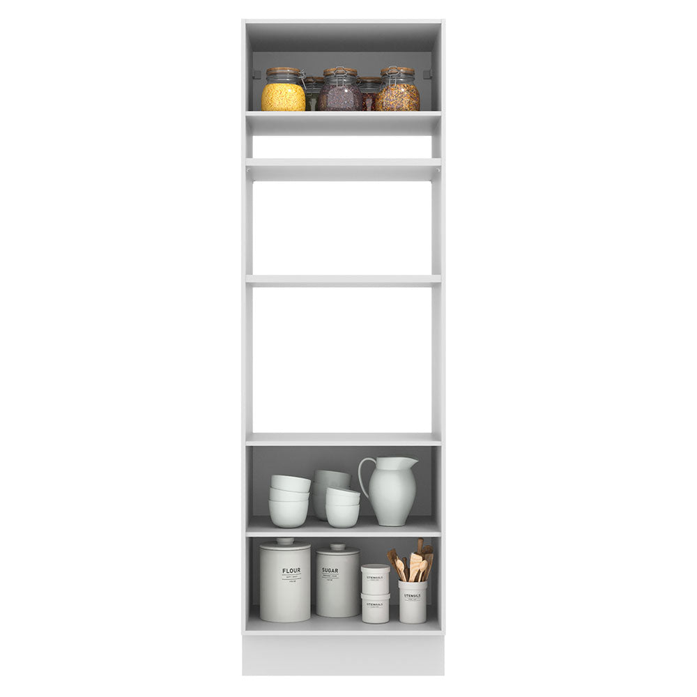 Mueble para Horno 70 cm 3 Puertas Blanco/Gris Agata Madesa