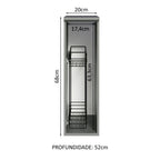 Especiero de Cocina 20 cm Gris Nice Madesa