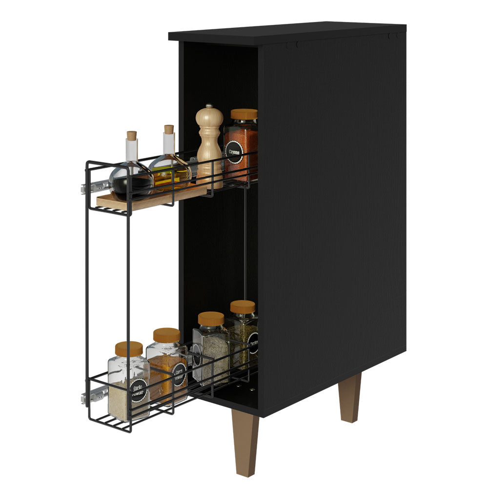 Especiero de Cocina 20 cm Negro Reims Madesa
