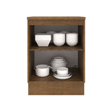 Gabinete Bajo 60 cm 1 Puerta Marrón/Gris Agata