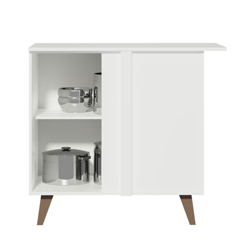 Gabinete Bajo Esquinero 90 cm 1 Puerta Blanco Reims Madesa